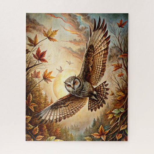 Herfstbos Dierenpuzzel Legpuzzel (Verticaal)