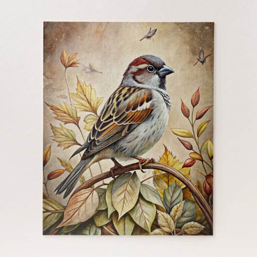 Herfstbos Dierenpuzzel Legpuzzel (Verticaal)
