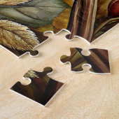 Herfstbos Dierenpuzzel Legpuzzel (Zijkant)