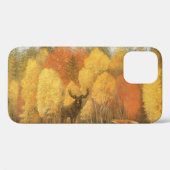 Herfstbos, digitale herten en vos. Case-Mate iPhone case (Achterkant (horizontaal))