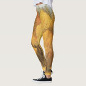 Herfstbos, digitale herten en vos. leggings (Links)