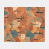 Herfstbos Fleece Deken (Voorkant (Horizontaal))