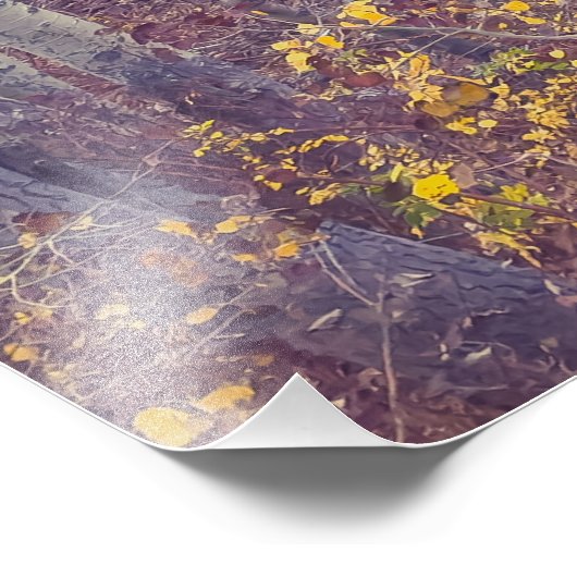 herfstbos foto afdruk (Hoek)