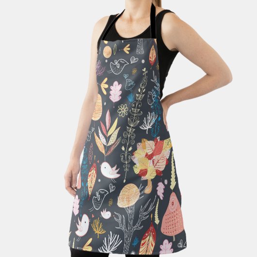 Herfstbos: gestructureerde seizoensgebonden schoon schort (Insitu)