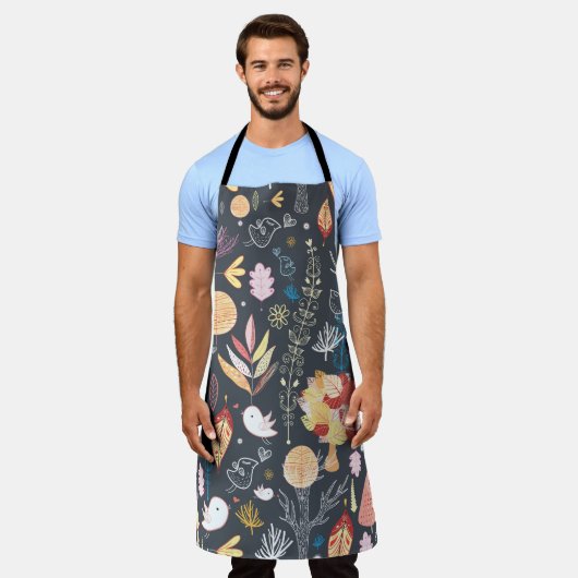 Herfstbos: gestructureerde seizoensgebonden schoon schort (Gedragen)