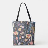 Herfstbos: gestructureerde seizoensgebonden schoon tote bag (Achterkant)