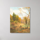 Herfstbos – Heinrich Böhmer Canvas Afdruk (Voorkant)