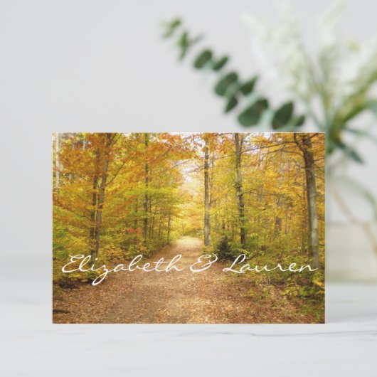 Herfstbos, Herfsthuwelijk, Douane RSVP (Staand voorkant)