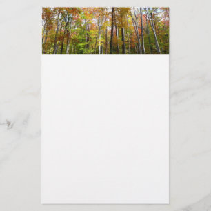 Herfstbos I Herfstlandschapsfotografie Briefpapier
