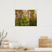 Herfstbos I Herfstlandschapsfotografie Poster (Keuken)