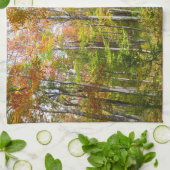 Herfstbos I Herfstlandschapsfotografie Theedoek (Gevouwen)