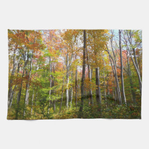 Herfstbos I Herfstlandschapsfotografie Theedoek
