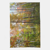 Herfstbos I Herfstlandschapsfotografie Theedoek (Verticaal)