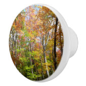 Herfstbos II Herfstlandschapsfotografie Keramische Knop (Rechts)