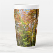 Herfstbos II Herfstlandschapsfotografie Latte Mok (Voorkant)