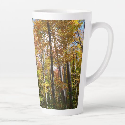 Herfstbos II Herfstlandschapsfotografie Latte Mok (Rechts)