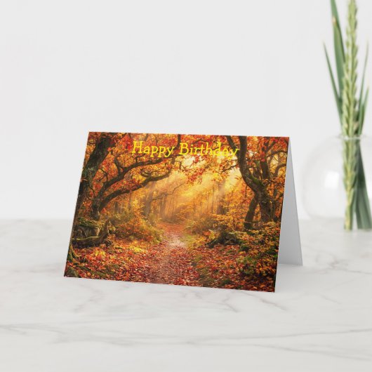 Herfstbos Kaart (Voorkant)