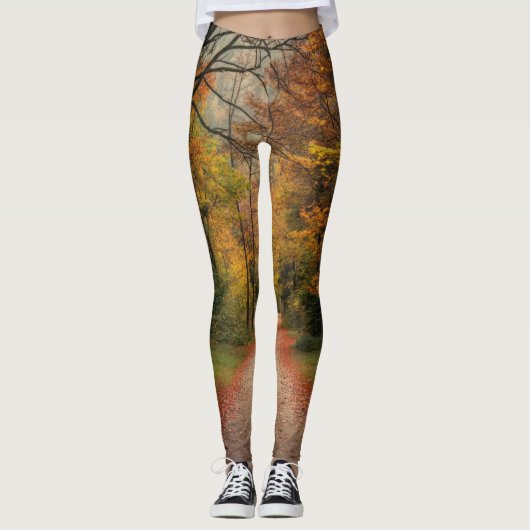 Herfstbos Leggings (Voorkant)