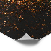 Herfstbos met houten pad poster (Hoek)
