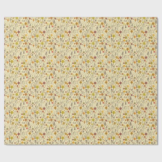 Herfstbos: naadloos grafisch patroon. cadeaupapier (Vlak)