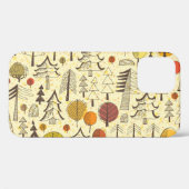 Herfstbos: naadloos grafisch patroon. Case-Mate iPhone case (Achterkant (horizontaal))