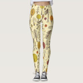 Herfstbos: naadloos grafisch patroon. leggings (Voorkant)