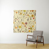 Herfstbos: naadloos grafisch patroon. wandkleed (In situ)