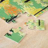Herfstbos: Naadloze natuurlijke schoonheid Legpuzzel (Zijkant)