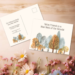 Herfstbos Nieuwe nek van de Bossen die we hebben v Briefkaart