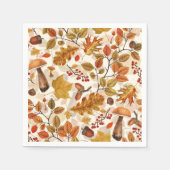 Herfstbos op gebroken wit servet (Voorkant)