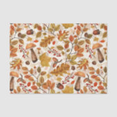 Herfstbos op gebroken wit tissuepapier (Voorkant)