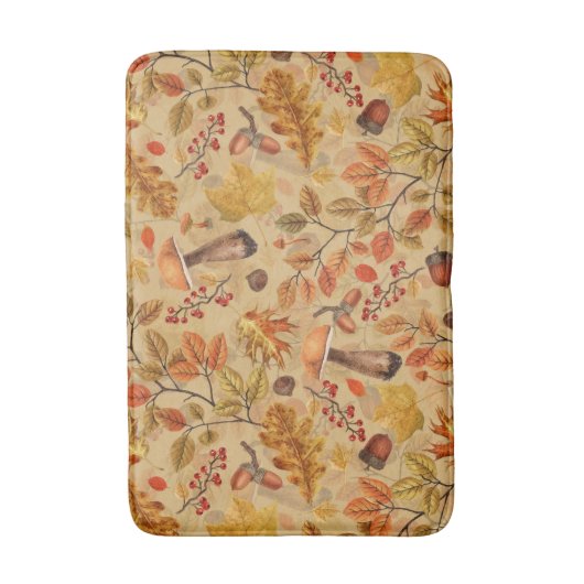 Herfstbos op oker badmat (Voorkant Verticaal)