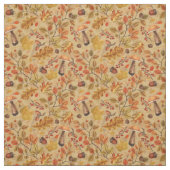 Herfstbos op oker stof (Swatch)