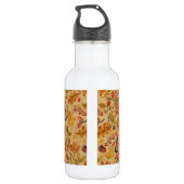 Herfstbos op oker waterfles  (Achterkant)