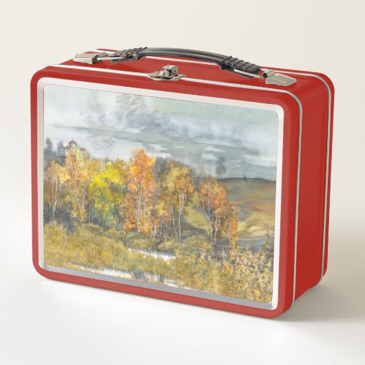 Herfstbos oranje goud (Voorkant)