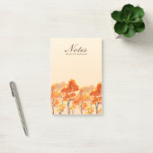 Herfstbos Waterverf Sinaasappels Post-it® Notes (Kantoor)