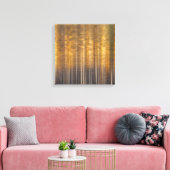 Herfstbos weerspiegeld in Abstract water Canvas Afdruk (Insitu (Woonkamer))
