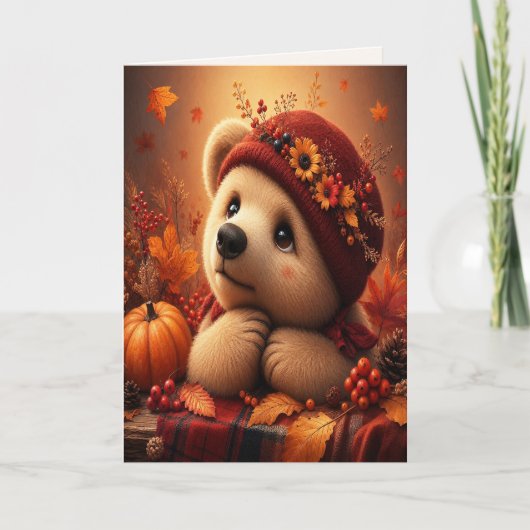 Herfstbosbeer Kaart (Voorkant)