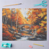 Herfstbosbrug Tissuepapier (Craft)