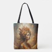 Herfstbosfee - grillige Herfst illustratie Tote Bag (Achterkant)
