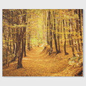 Herfstboslandschap Cadeaupapier (Vlak)