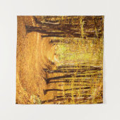 Herfstboslandschap Wandkleed (Voorkant (horizontaal))