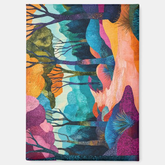 herfstbosmagneet magneet (Voorkant)