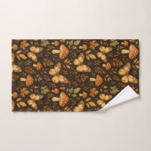 Herfstbospaddenstoelen en vlinders handdoek (Handdoek)