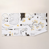 herfstbospatroon badhanddoek (Badhanddoek)