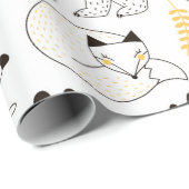 herfstbospatroon cadeaupapier (Rol Hoek)
