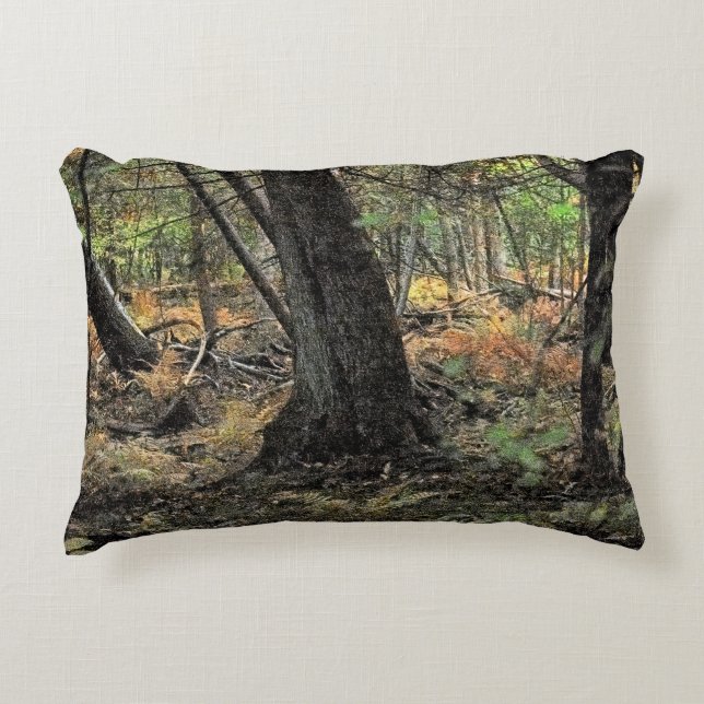 Herfstbosscène Accent Kussen (Voorkant)