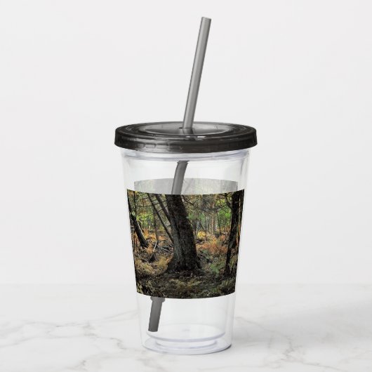 Herfstbosscène Acryl Drinkbeker (Achterkant)