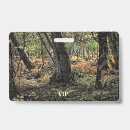 Herfstbosscène Badge