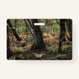 Herfstbosscène Badge